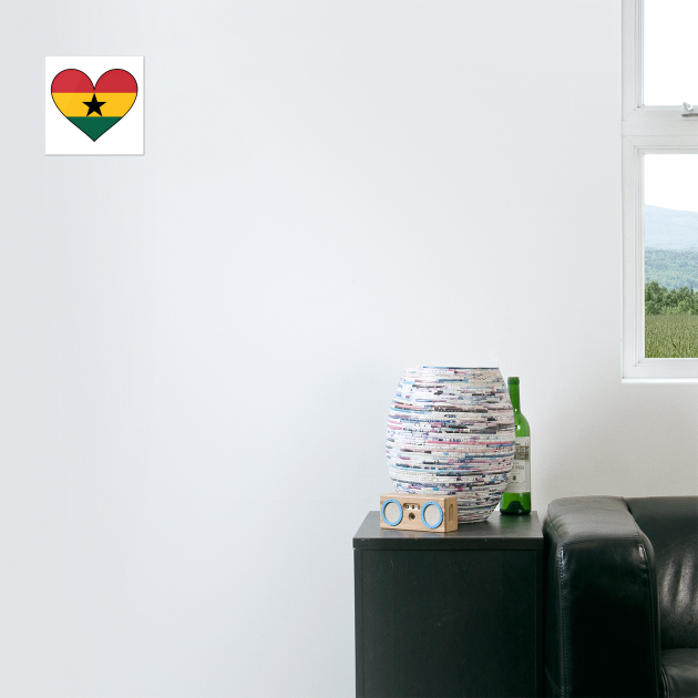 Ghana Love Heart Ghanaian Pride by Adwoa's Store